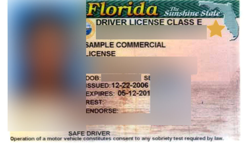 What is the gold star on my Florida driver's license?