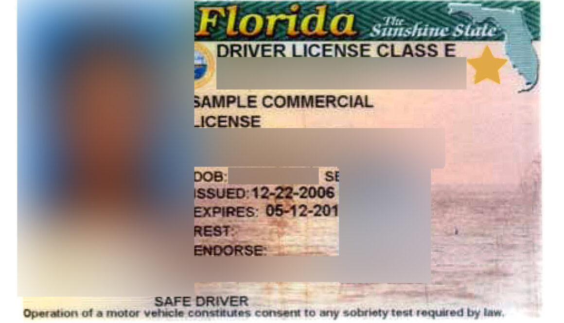 What is the gold star on my Florida driver's license?