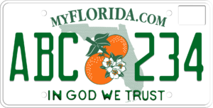 Picture of Florida license plate 